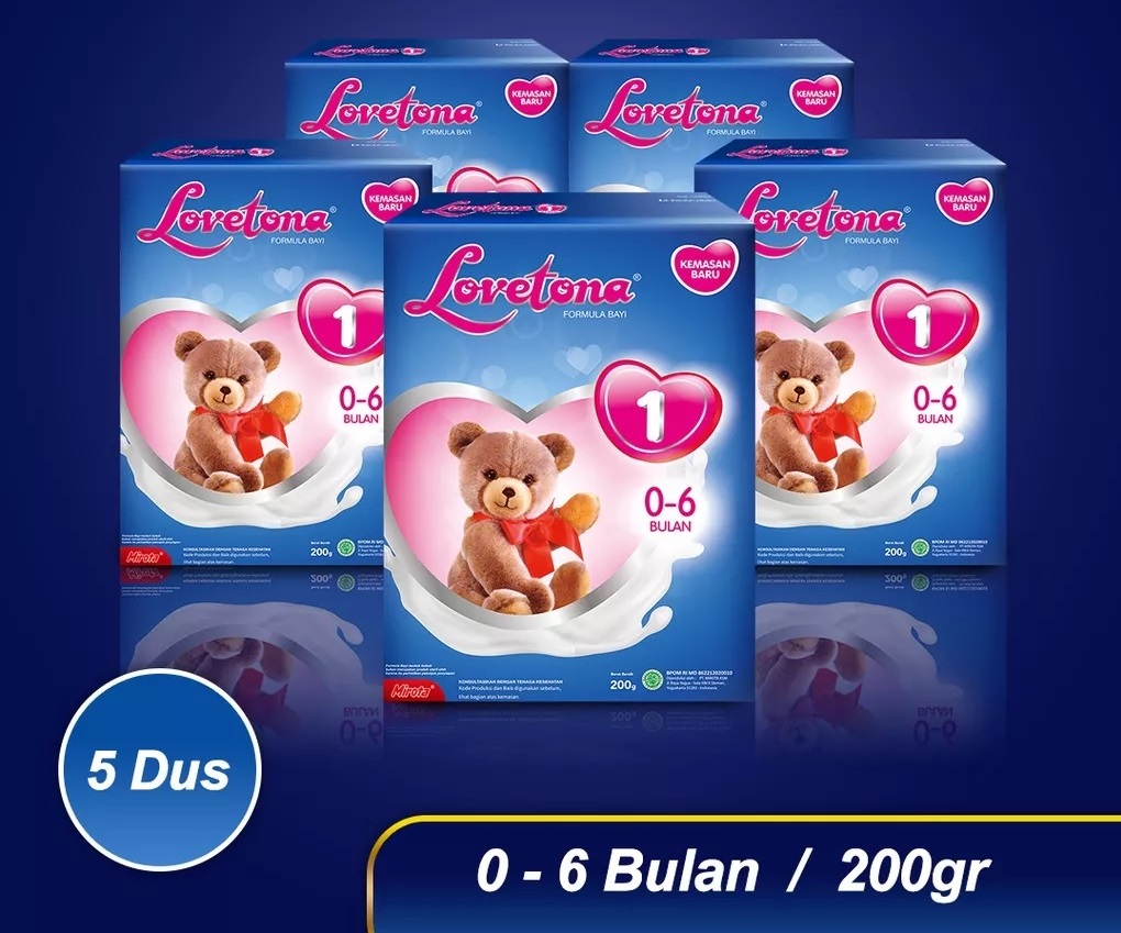 susu formula bayi lovetona 1